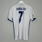 2016/17 REAL MADRID RONALDO #7 HOME SHIRT (M) ADIDAS