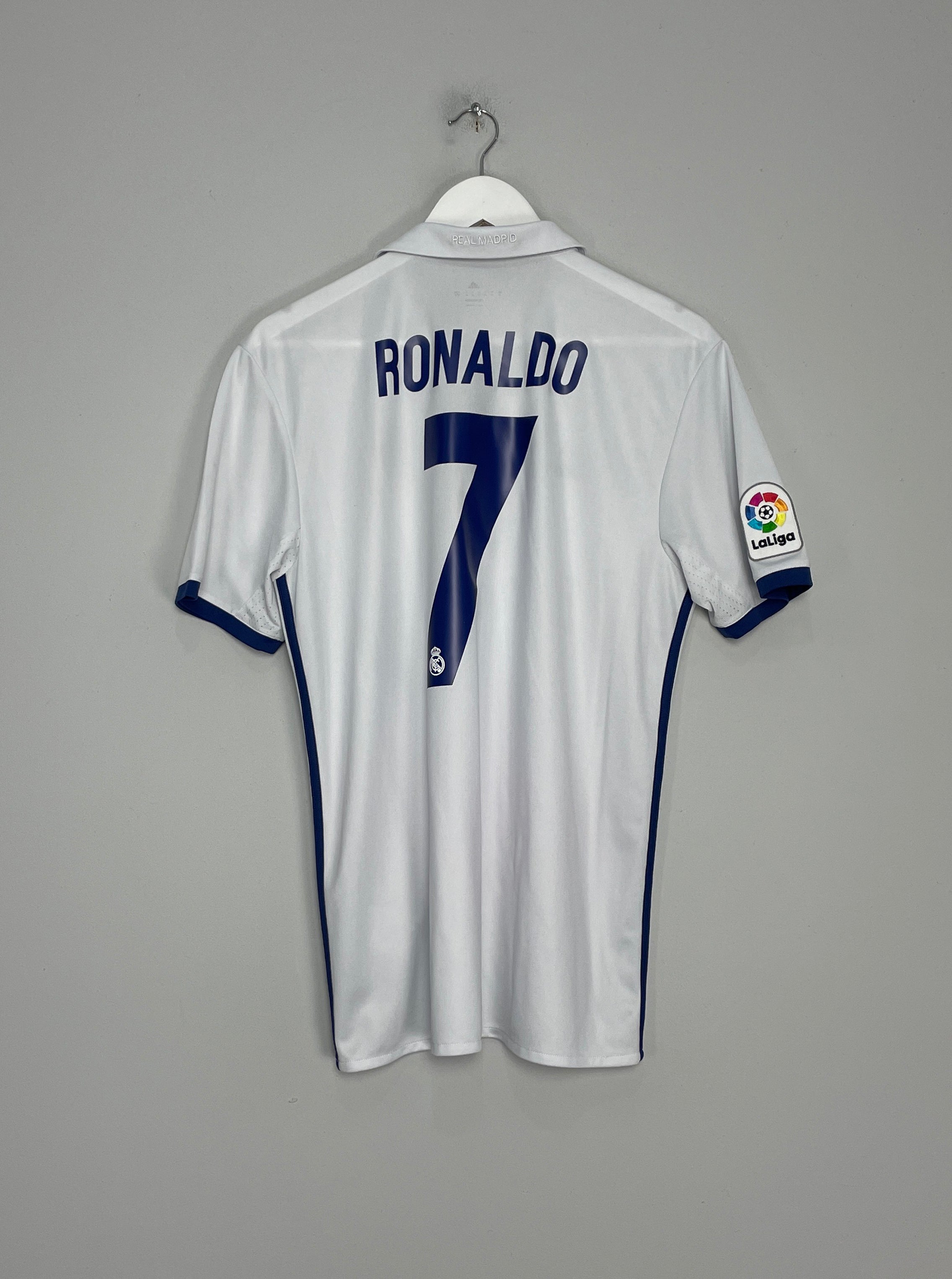 2016/17 REAL MADRID RONALDO #7 HOME SHIRT (M) ADIDAS