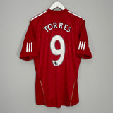 2010/12 LIVERPOOL TORRES #9 HOME SHIRT (M) ADIDAS