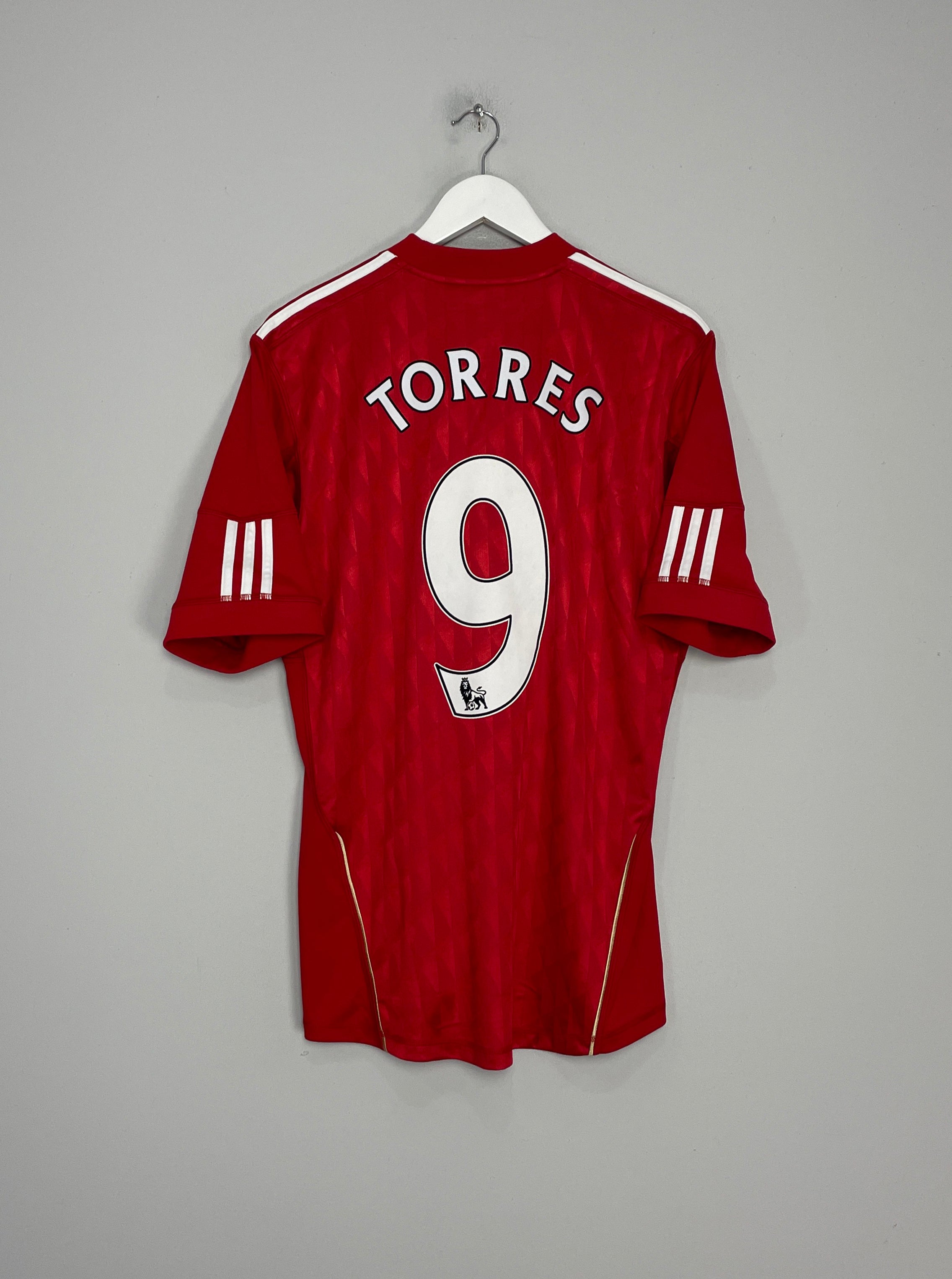 2010/12 LIVERPOOL TORRES #9 HOME SHIRT (M) ADIDAS