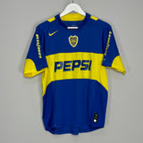 2004/05 BOCA JUNIORS TEVEZ #10 HOME SHIRT (M) NIKE