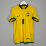 2006/08 BRAZIL RONALDINHO #10 HOME SHIRT (S) NIKE