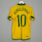 2006/08 BRAZIL RONALDINHO #10 HOME SHIRT (S) NIKE