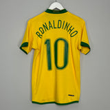 2006/08 BRAZIL RONALDINHO #10 HOME SHIRT (S) NIKE