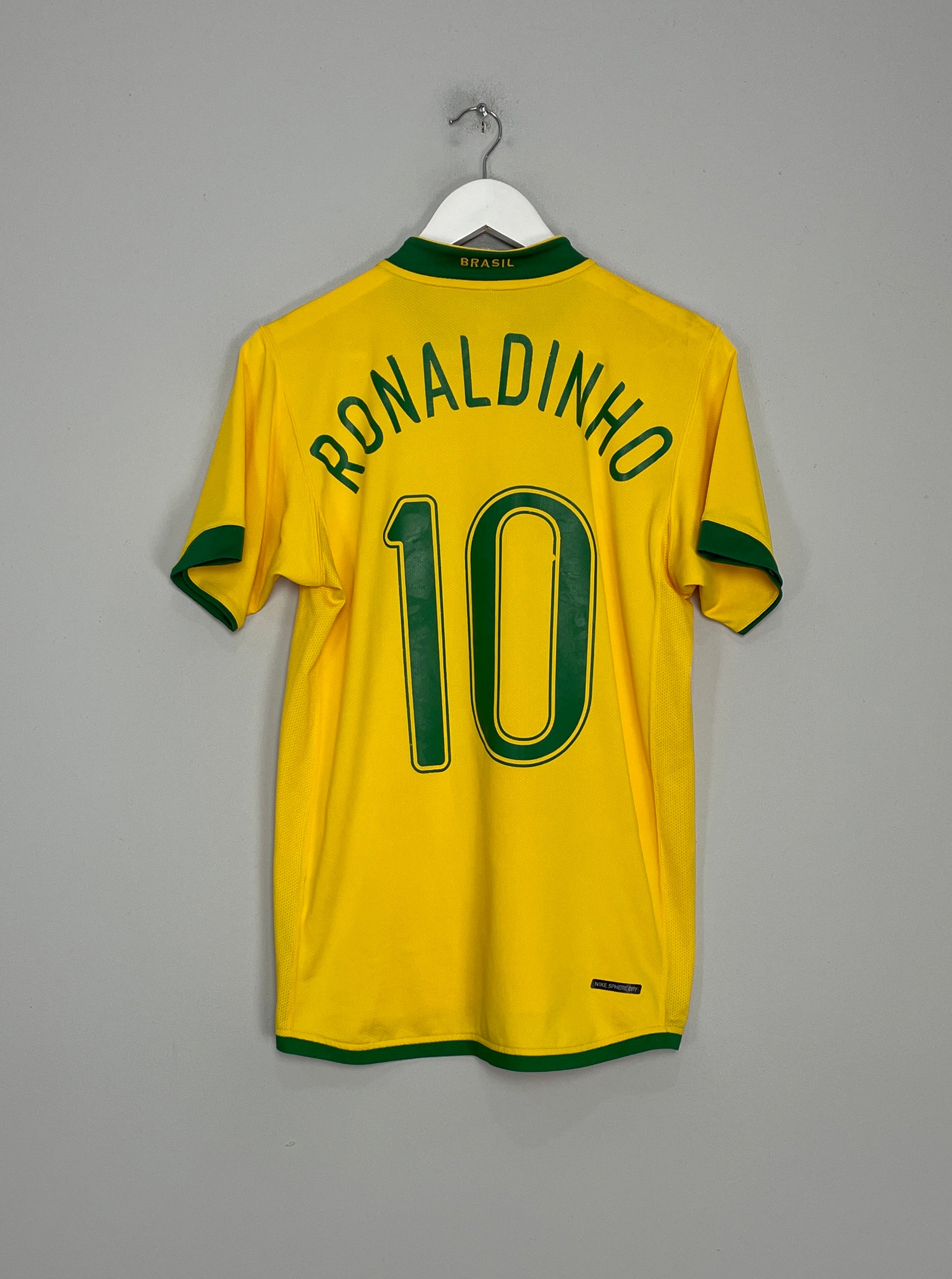 2006/08 BRAZIL RONALDINHO #10 HOME SHIRT (S) NIKE