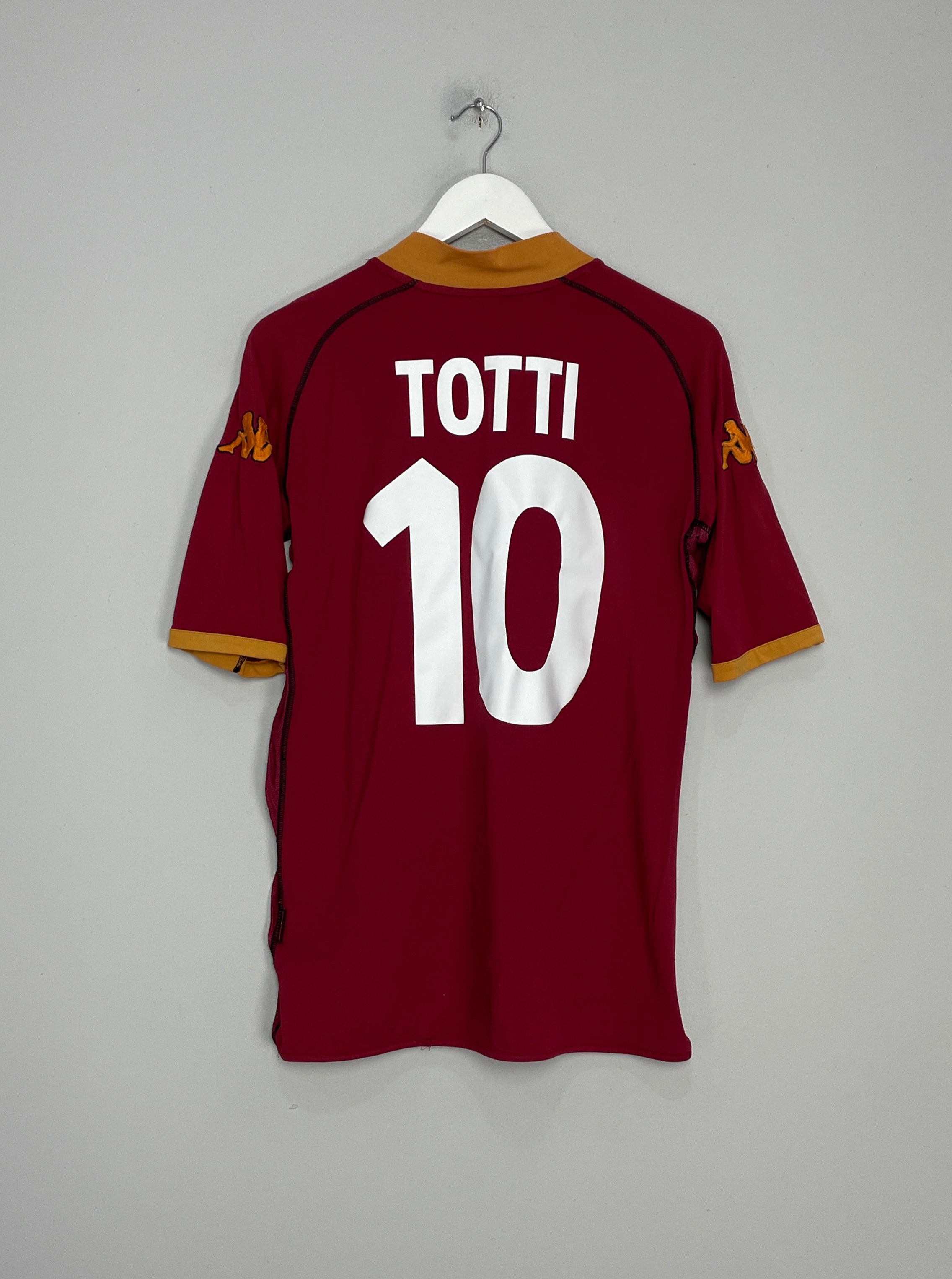 2002/03 ROMA TOTTI #10 HOME SHIRT (XL) KAPPA