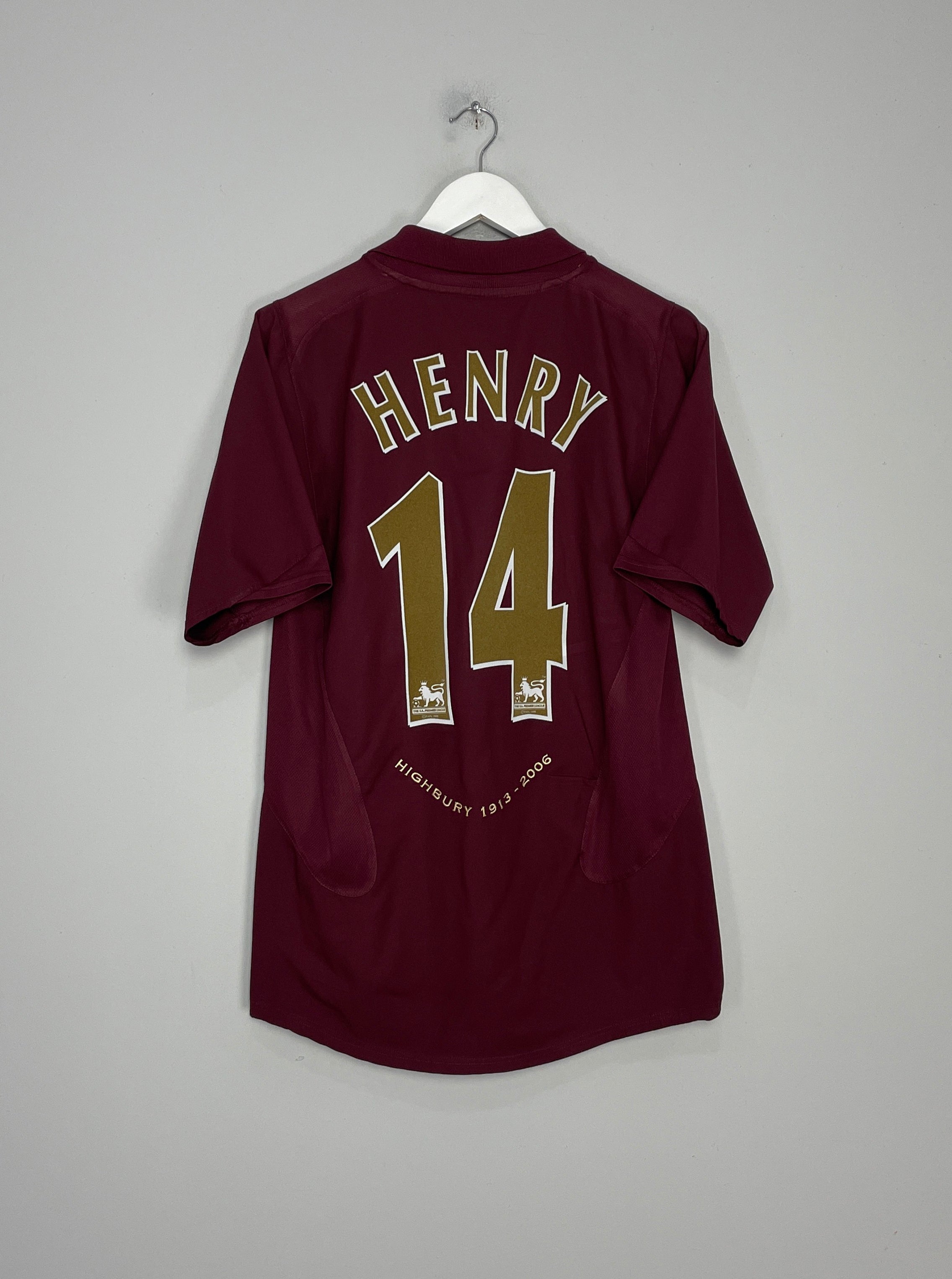 2005/06 ARSENAL HENRY #14 HOME SHIRT (M) NIKE