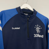 2018/19 RANGERS 1/4 ZIP TRAINING TOP (M) HUMMEL