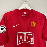 2007/09 MANCHESTER UNITED RONALDO #7 C/L HOME SHIRT (L) NIKE