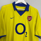 2003/05 ARSENAL BERGKAMP #10 AWAY SHIRT (XL) NIKE