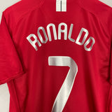 2007/09 MANCHESTER UNITED RONALDO #7 C/L HOME SHIRT (L) NIKE