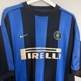 1999/00 INTER MILAN RONALDO #9 HOME SHIRT (XL) NIKE