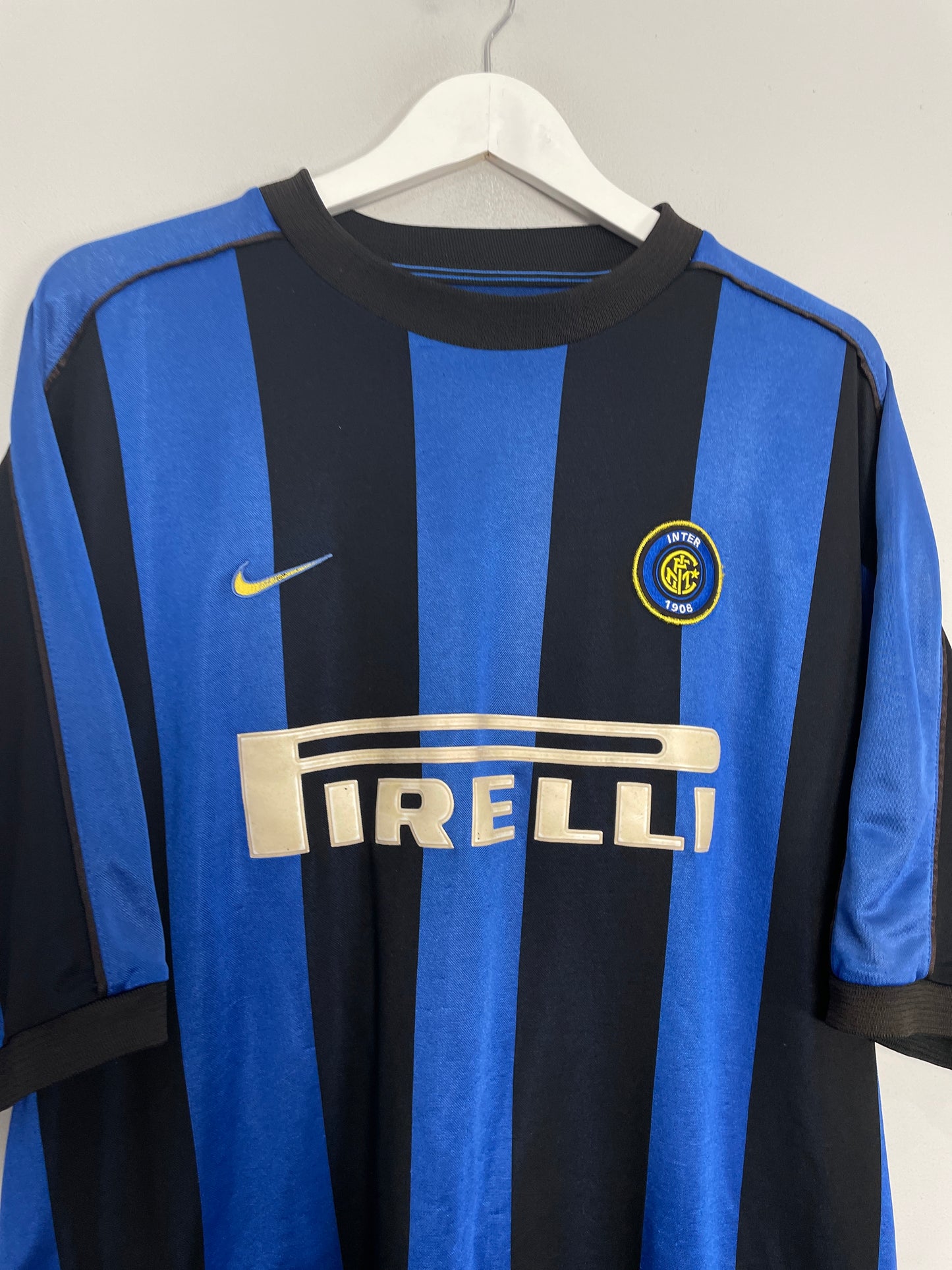 1999/00 INTER MILAN RONALDO #9 HOME SHIRT (XL) NIKE