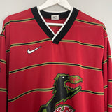 1997 DALLAS BURN ALVAREZ #14 L/S HOME SHIRT (XL) NIKE