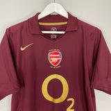 2005/06 ARSENAL HENRY #14 HOME SHIRT (M) NIKE