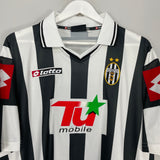 2001/02 JUVENTUS DEL PIERO #10 EUROPEAN HOME SHIRT (XL) LOTTO