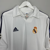 2001/02 REAL MADRID ZIDANE #5 *CENTENARY* C/L HOME SHIRT (M) ADIDAS