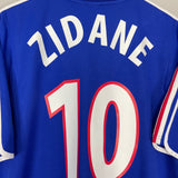 2000/02 FRANCE ZIDANE #10 HOME SHIRT (L) ADIDAS