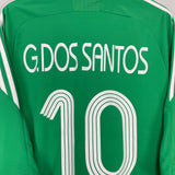 2008/09 MEXICO DOS SANTOS #10 HOME SHIRT (M) ADIDAS