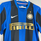 2008/09 INTER MILAN IBRAHIMOVIC #8 HOME SHIRT (M) NIKE