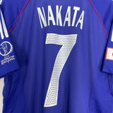 2002/04 JAPAN NAKATA #7 *PLAYER ISSUE* HOME SHIRT (L) ADIDAS