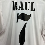 2002/03 REAL MADRID RAUL #7 HOME SHIRT (M) ADIDAS