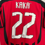 2007/08 AC MILAN KAKA #22 HOME SHIRT (S) ADIDAS