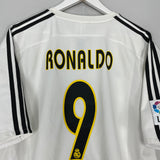 2004/05 REAL MADRID RONALDO #9 HOME SHIRT (XL) ADIDAS