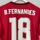 2019/20 MANCHESTER UNITED B.FERNANDES #18 HOME SHIRT (XL) ADIDAS