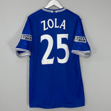 1999/01 CHELSEA ZOLA #25 FA CUP HOME SHIRT (XL) UMBRO