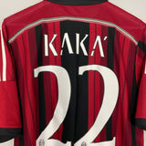 2014/15 AC MILAN KAKA #22 HOME SHIRT (L) ADIDAS