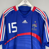 2007/08 FRANCE THURAM #15 HOME SHIRT (L) ADIDAS