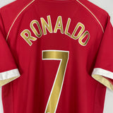 2006/07 MANCHESTER UNITED RONALDO #7 HOME SHIRT (L) NIKE