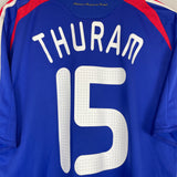 2007/08 FRANCE THURAM #15 HOME SHIRT (L) ADIDAS