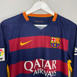 2015/16 BARCELONA NEYMAR JR #11 L/S HOME SHIRT (S) NIKE