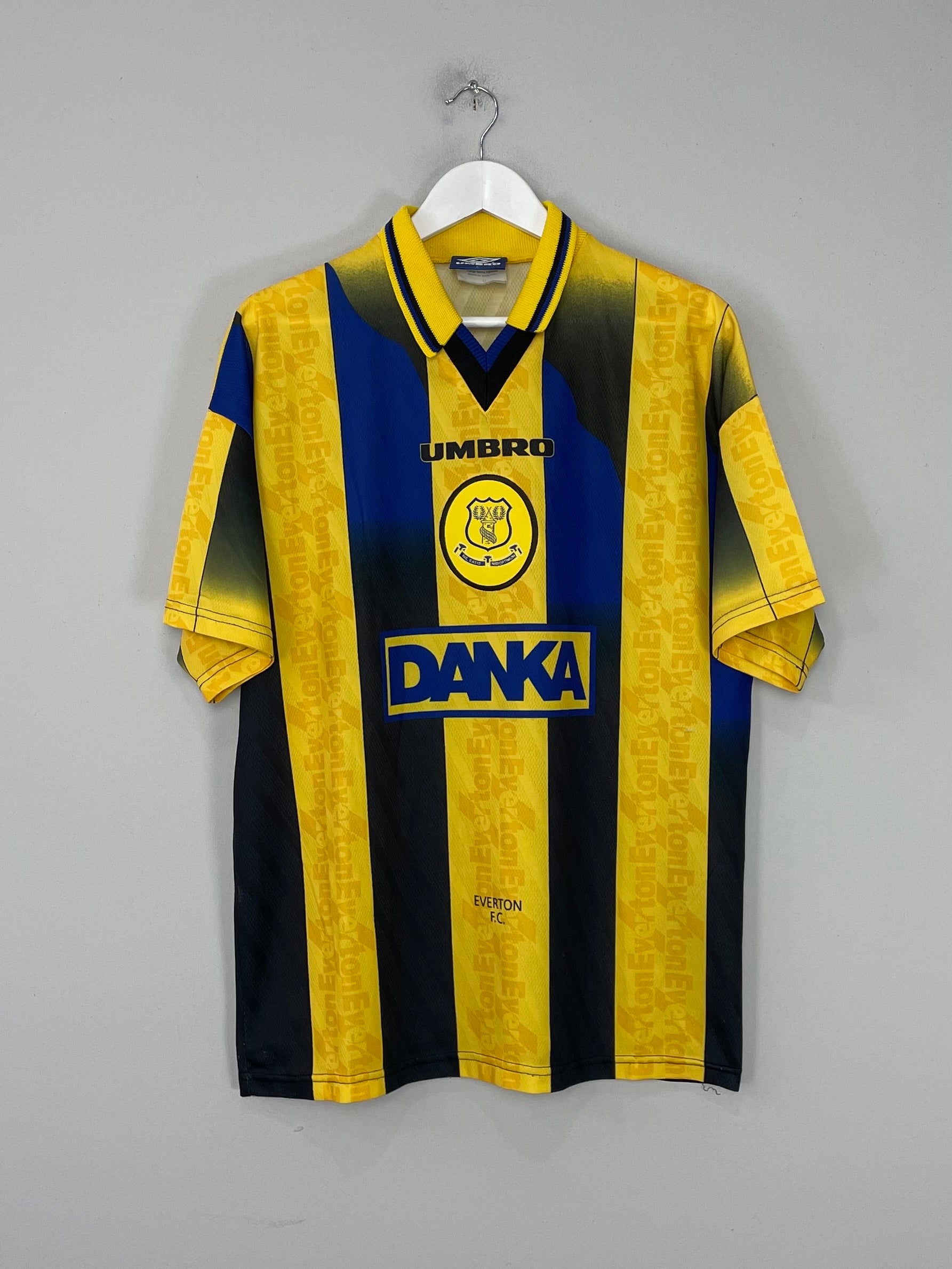 1996/98 EVERTON AWAY SHIRT (L) UMBRO