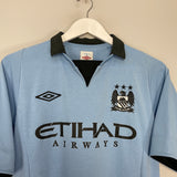 2012/13 MANCHESTER CITY BALOTELLI #45 HOME SHIRT (M) UMBRO