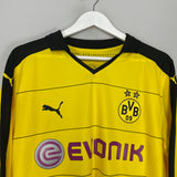 2015/16 DORTMUND AUBAMEYANG #17 L/S HOME SHIRT (XL) PUMA