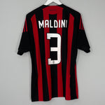 2008/09 AC MILAN MALDINI #3 HOME SHIRT (L) ADIDAS