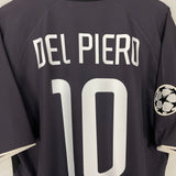 2003/04 JUVENTUS DEL PIERO #10 C/L AWAY SHIRT (XL) NIKE