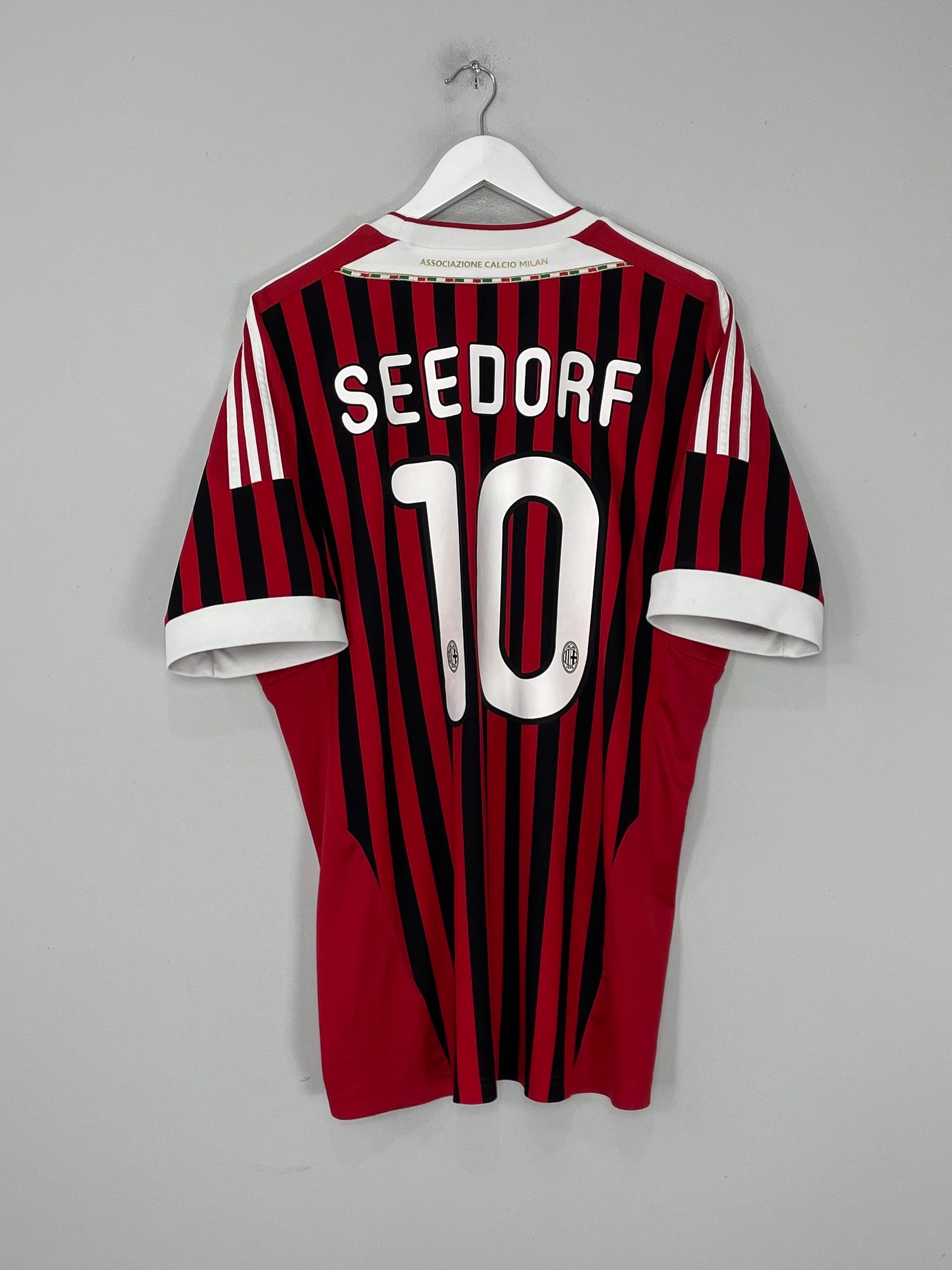 2011/12 AC MILAN SEEDORF #10 HOME SHIRT (XL) ADIDAS