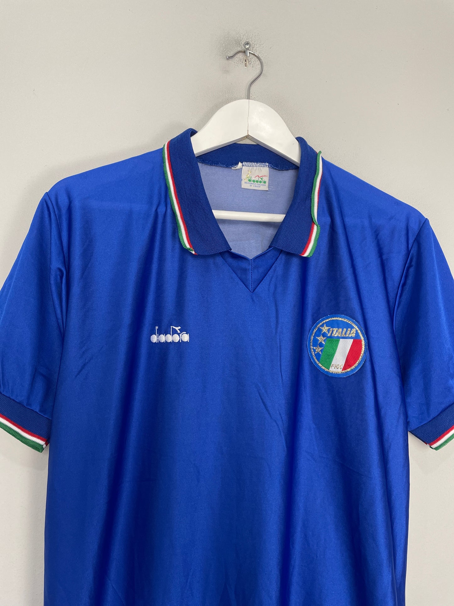 1986/91 ITALY BAGGIO #15 HOME SHIRT (L) DIADORA