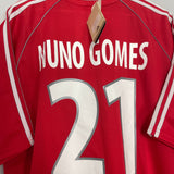 1999/00 BENFICA NUNO GOMES #21 *BNWT* HOME SHIRT (XL) ADIDAS