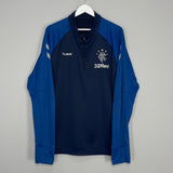 Image of the Rangers 1/4 zip training shirt from the 2018/19 season