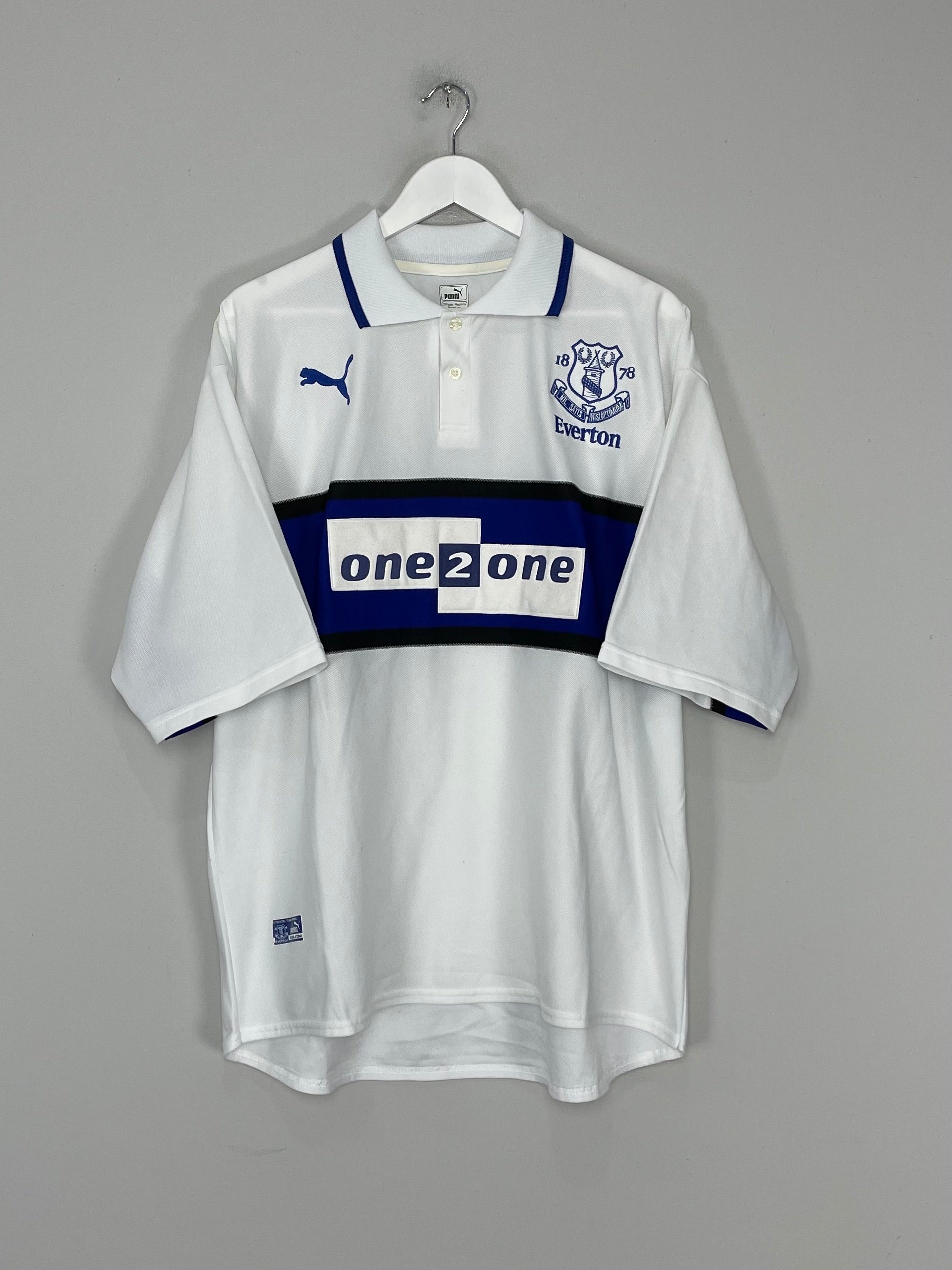 2000/01 EVERTON THIRD SHIRT (XL) UMBRO