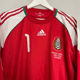 2010/11 MEXICO O.PEREZ #1 *MATCH ISSUE* GK SHIRT (XL) ADIDAS