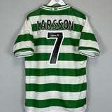 1999/01 CELTIC LARSSON #7 HOME SHIRT (L) UMBRO