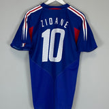 2004/06 FRANCE ZIDANE #10 HOME SHIRT (M) ADIDAS