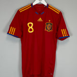 2009/10 SPAIN XAVI #8 HOME SHIRT (M) ADIDAS