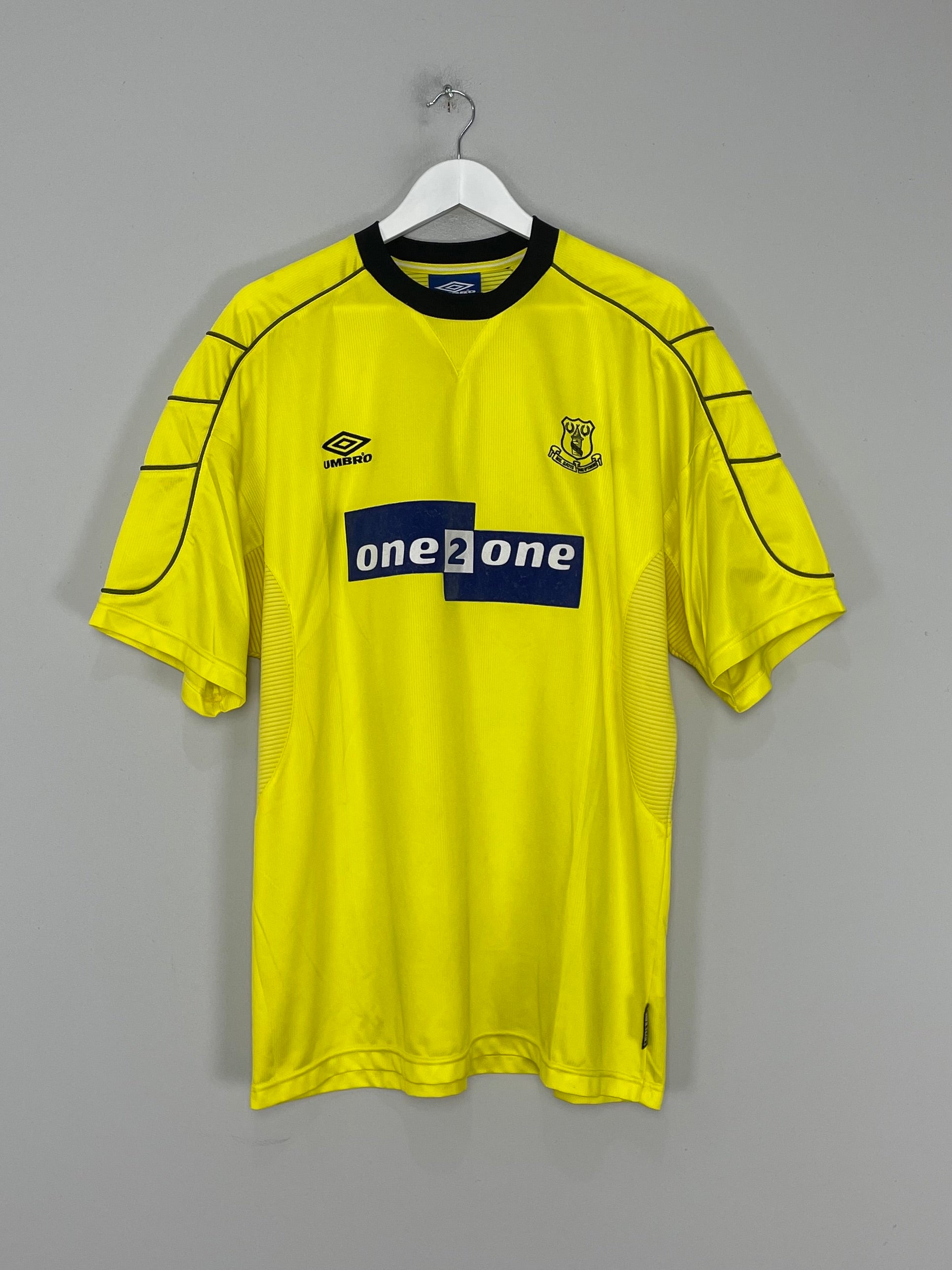 1999/00 EVERTON AWAY SHIRT (XL) UMBRO